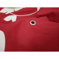 Longsleeve vermelho com capuz capa de chuva de PVC para mulher